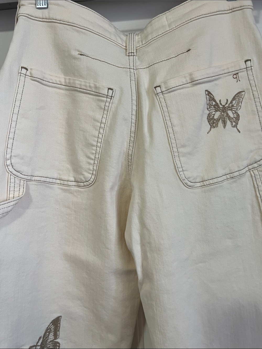 Pilcro By Anthropologie:”Kayden”High Rise Cropped Butterfly Jeans/NWOT - Picture 13 of 13
